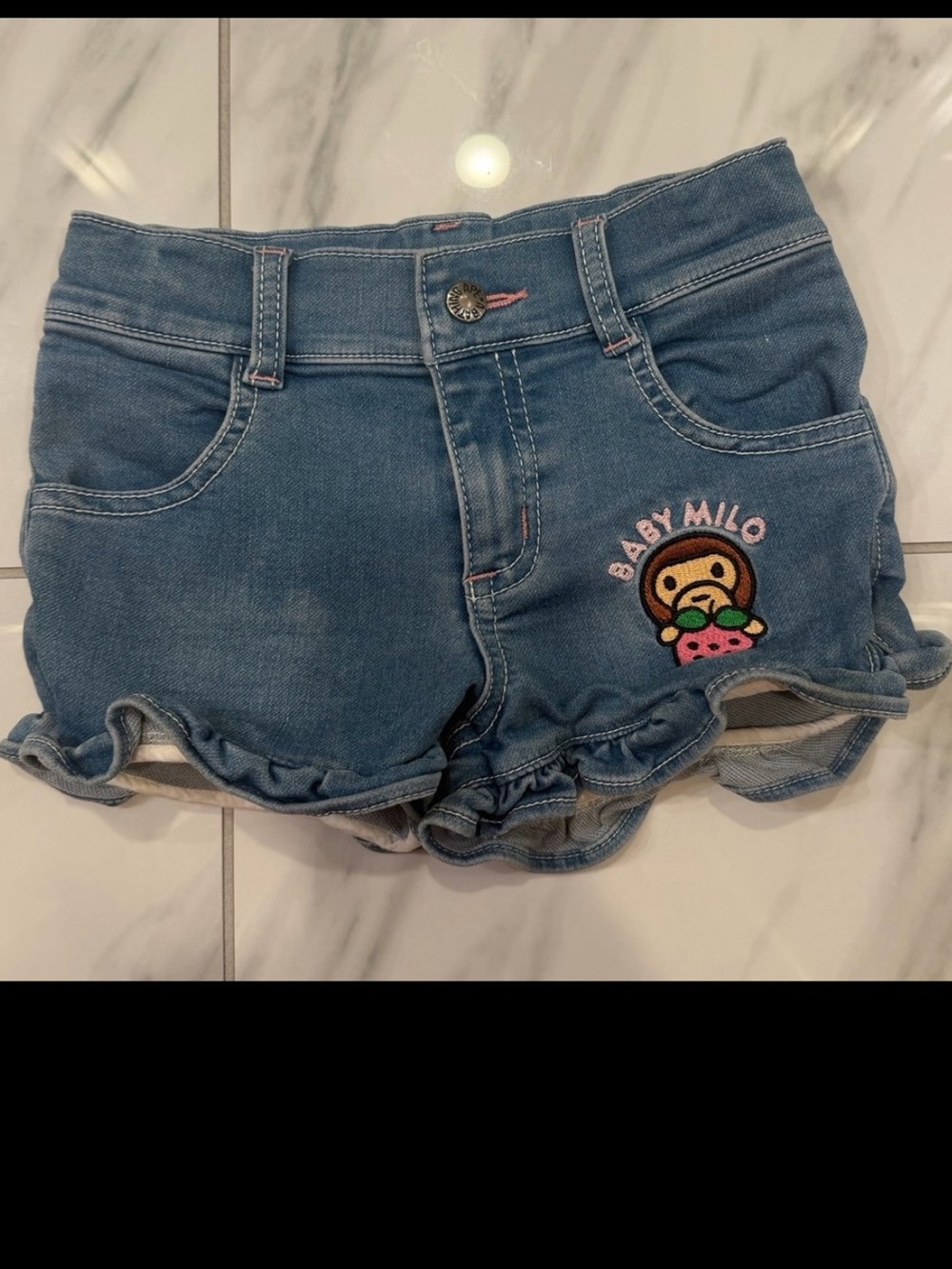 Bape Baby Milo Denim Shorts
